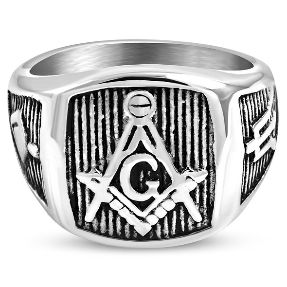 Engraved Mason Ring
